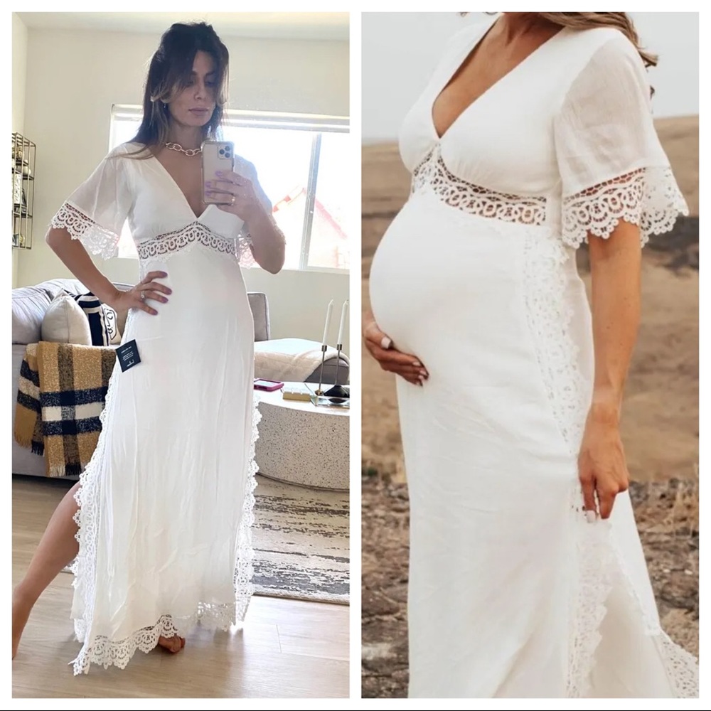 NWOT Lulus Sweeten the Occasion White Lace Maxi Dress - Picture 9 of 17